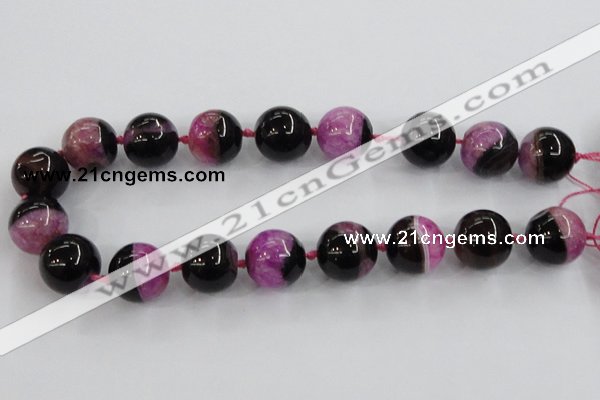 CAA402 15.5 inches 20mm round agate druzy geode gemstone beads