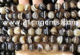 CAA4020 15.5 inches 10mm round line agate beads wholesale