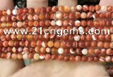 CAA4025 15.5 inches 4mm round line agate beads wholesale