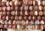 CAA4028 15.5 inches 10mm round line agate beads wholesale