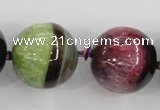 CAA403 15.5 inches 24mm round agate druzy geode gemstone beads
