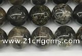 CAA4035 15.5 inches 8mm round chrysanthemum agate beads
