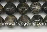 CAA4035 15.5 inches 8mm round chrysanthemum agate beads