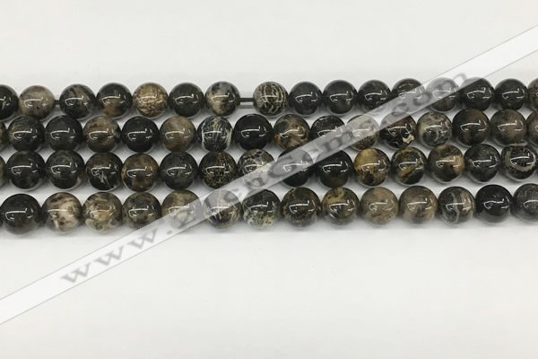 CAA4035 15.5 inches 8mm round chrysanthemum agate beads