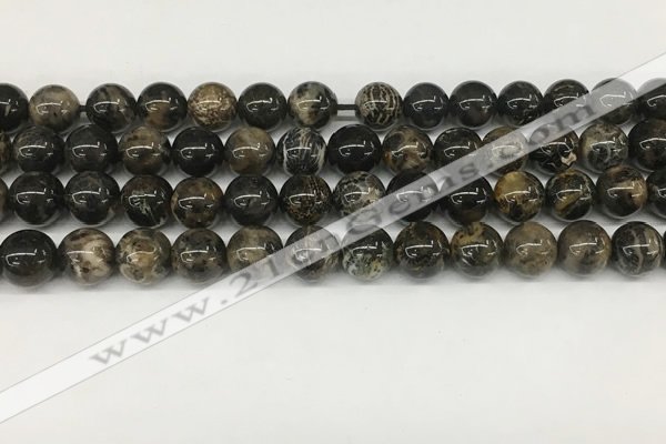 CAA4036 15.5 inches 10mm round chrysanthemum agate beads