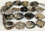 CAA4046 15.5 inches 25*35mm - 30*40mm freeform sakura agate beads