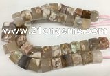 CAA4051 15.5 inches 16*18mm - 22*25mm nuggets sakura agate beads