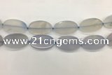 CAA4075 15.5 inches 30*50mm oval blue agate gemstone beads