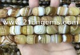 CAA4154 15.5 inches 13*18mm drum line agate beads wholesale