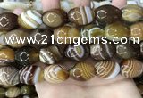 CAA4162 15.5 inches 15*20mm rice line agate beads wholesale