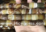 CAA4188 15.5 inches 15*20mm drum line agate gemstone beads