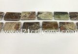 CAA4359 15.5 inches 25*35mm rectangle rainforest agate beads