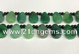 CAA4366 Top drilled 20*30mm freeform dragon veins agate beads