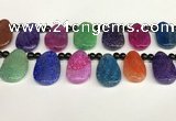 CAA4367 Top drilled 20*30mm freeform dragon veins agate beads