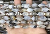 CAA4371 15.5 inches 10*14mm oval Montana agate beads wholesale