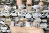 CAA4377 15.5 inches 12*16mm rectangle Montana agate beads