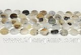 CAA4384 15.5 inches 14mm flat round Montana agate beads