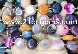 CAA4444 15.5 inches 16mm flat round dragon veins agate beads