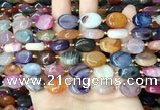 CAA4461 15.5 inches 12*16mm oval dragon veins agate beads