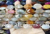 CAA4467 15.5 inches 13*20mm oval dragon veins agate beads