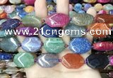 CAA4482 15.5 inches 18*25mm octagonal dragon veins agate beads