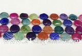 CAA4491 15.5 inches 18mm flat round dragon veins agate beads