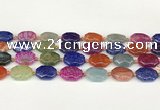 CAA4494 15.5 inches 13*18mm octagonal dragon veins agate beads