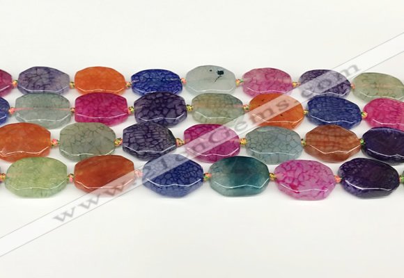 CAA4495 15.5 inches 15*20mm octagonal dragon veins agate beads