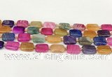 CAA4504 15.5 inches 13*18mm rectangle dragon veins agate beads