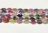 CAA4510 15.5 inches 10*14mm oval dragon veins agate beads