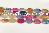 CAA4512 15.5 inches 15*20mm oval dragon veins agate beads