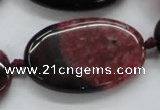 CAA452 15.5 inches 24*40mm oval agate druzy geode beads