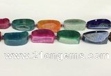 CAA4542 15.5 inches 23*35mm - 25*40mm freefrom agate druzy geode beads