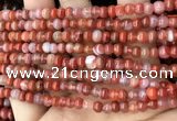 CAA4560 15.5 inches 4*5mm rondelle south red agate beads