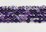 CAA4581 15.5 inches 10mm flat round banded agate beads wholesale