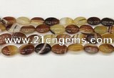 CAA4661 15.5 inches 13*18mm oval banded agate beads wholesale