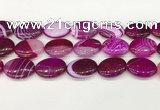 CAA4679 15.5 inches 18*25mm oval banded agate beads wholesale