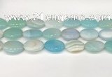 CAA4681 15.5 inches 18*25mm oval banded agate beads wholesale