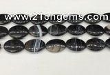 CAA4683 15.5 inches 18*25mm oval banded agate beads wholesale