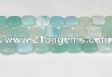 CAA4769 15.5 inches 20*20mm square banded agate beads wholesale