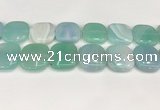 CAA4777 15.5 inches 25*25mm square banded agate beads wholesale