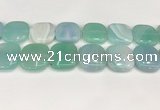 CAA4777 15.5 inches 25*25mm square banded agate beads wholesale