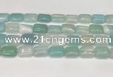 CAA4801 15.5 inches 12*16mm rectangle banded agate beads wholesale