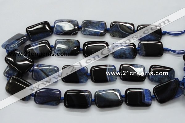 CAA481 15.5 inches 20*30mm rectangle agate druzy geode beads