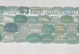 CAA4817 15.5 inches 15*20mm rectangle banded agate beads wholesale