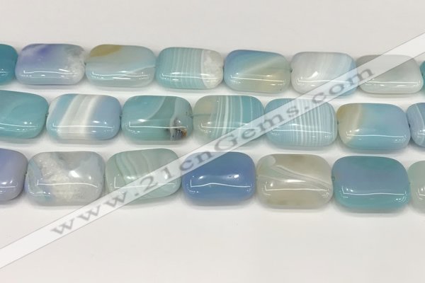 CAA4825 15.5 inches 18*25mm rectangle banded agate beads wholesale