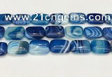 CAA4826 15.5 inches 18*25mm rectangle banded agate beads wholesale