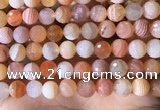 CAA4858 15.5 inches 12mm faceted round botswana agate beads