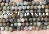 CAA4860 15.5 inches 6mm faceted round ocean agate beads