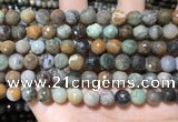 CAA4861 15.5 inches 8mm faceted round ocean agate beads